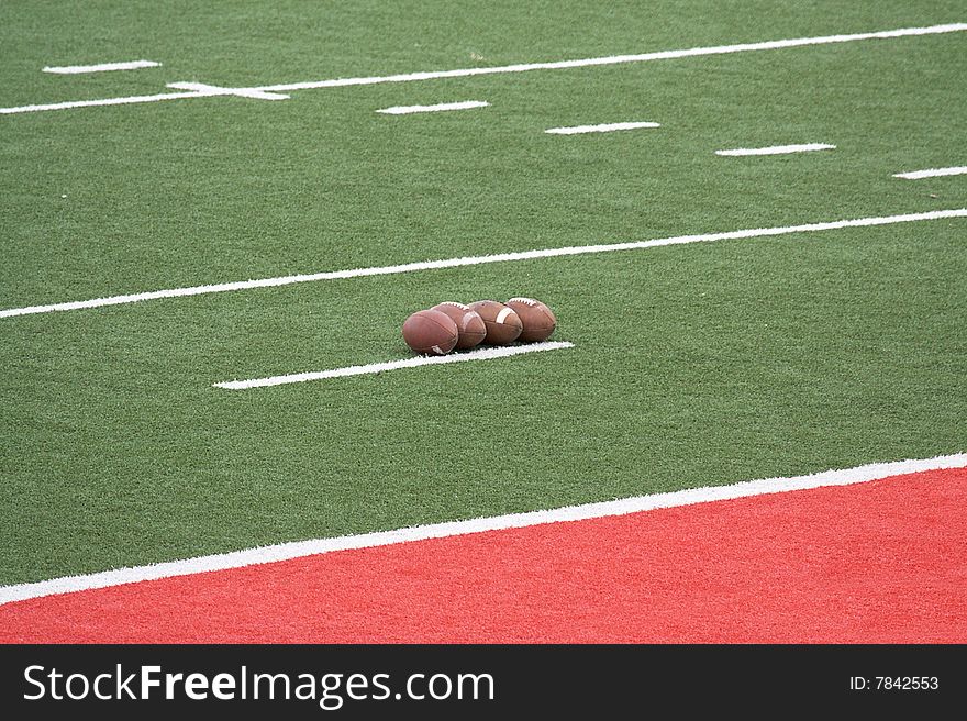 Football field grass and yard lines