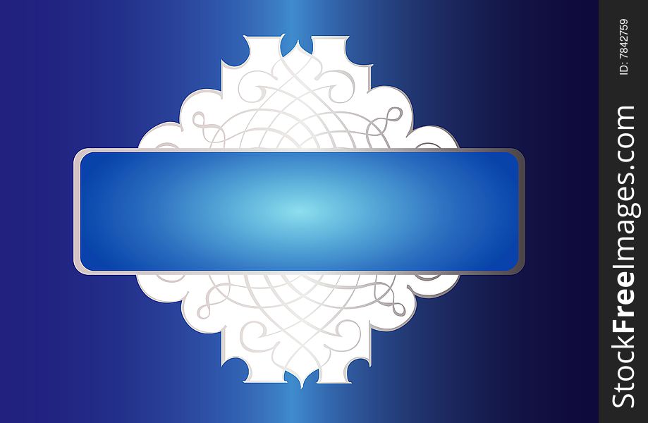 Ornamental Blue Banner