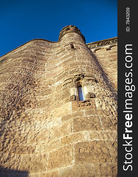 Big tower at tibidabo church in barcelona. Big tower at tibidabo church in barcelona