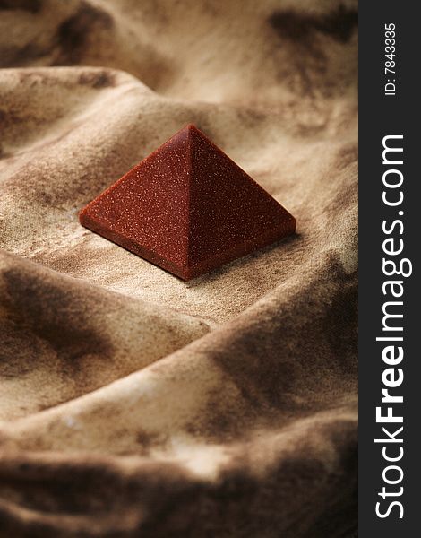 Pyramid desert red Egypt abstraction