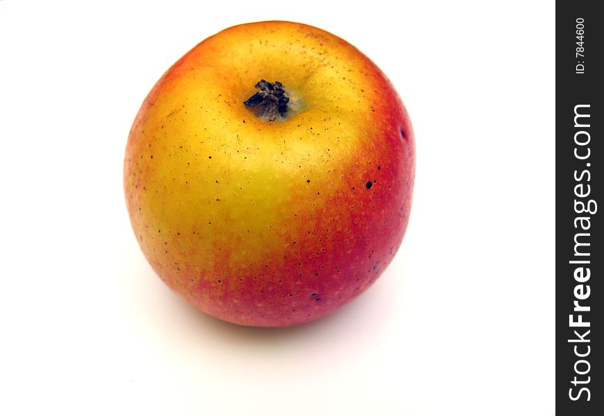 Ripe Apple Isolated On A White Background