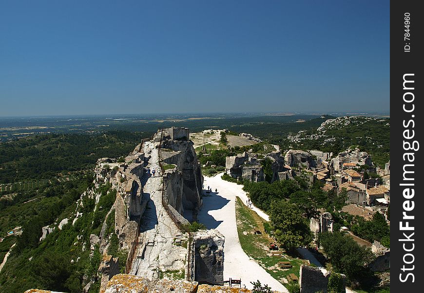 Les Baux-de-Provence is a small and beatiful  village near Saint Remy, in Provence, France