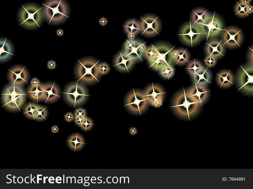 Illustration of abstract star background