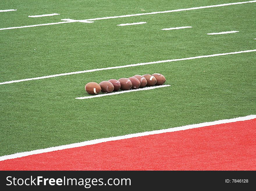 Football field grass and yard lines