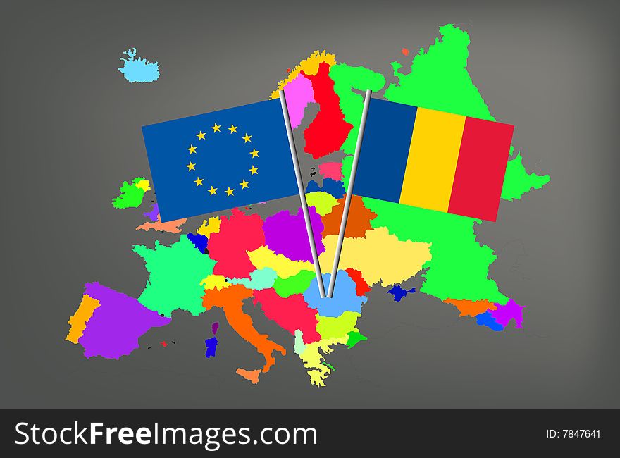 Romania in Europe in this graphic illustration.