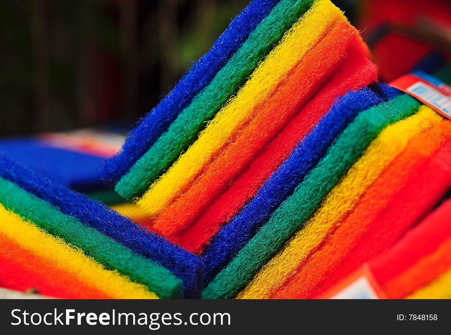 Rainbow scrub pads