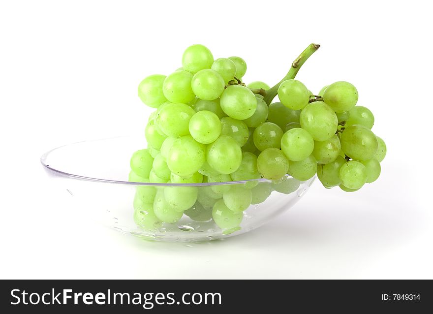Green Grapes In Bowl