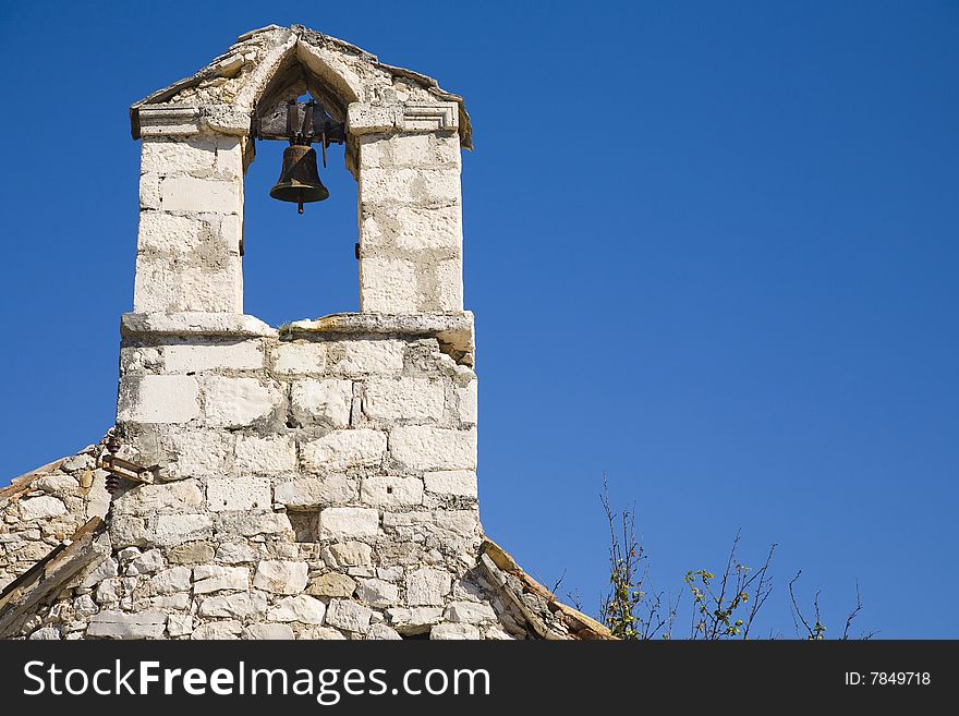 Old bell on the chappel - Croatia. Old bell on the chappel - Croatia