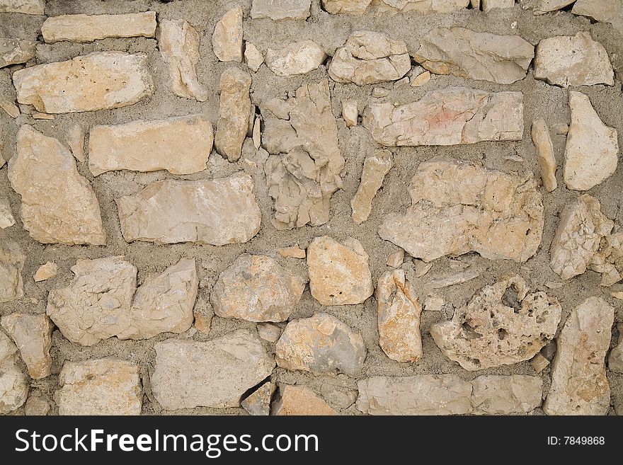 Stone background - photo taken in Krapanj Island in Croatia