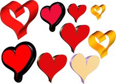 Hearts Royalty Free Stock Images