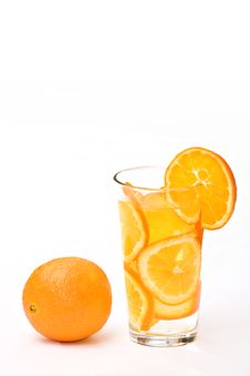 Glass Of Orange Stock Photography Glass Of Orange Stock Photography