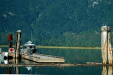 Dock At Pitt Lake Royalty Free Stock Photo Dock At Pitt Lake Royalty Free Stock Photo