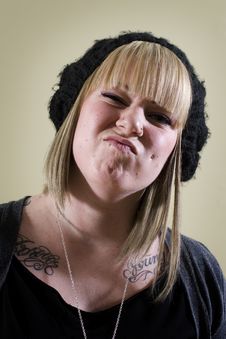 Young Girl With Tattoos Royalty Free Stock Photo Young Girl With Tattoos Royalty Free Stock Photo
