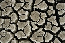 Cracked Ground. Global Warming Concept Royalty Free Stock Photography