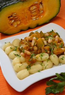Pumpkin Goulash With Beans Royalty Free Stock Photos Pumpkin Goulash With Beans Royalty Free Stock Photos