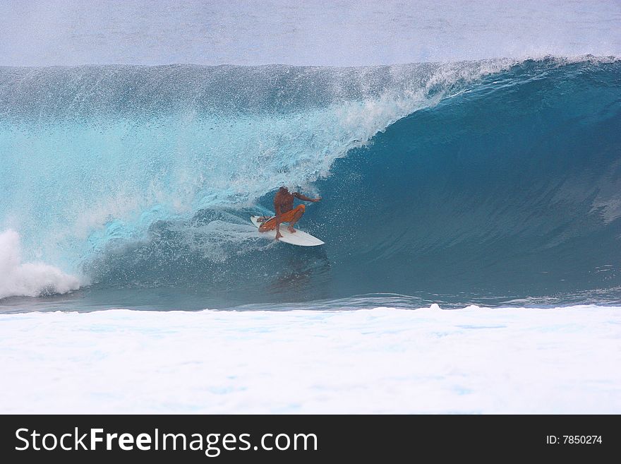 The explosive and beautiful Banzaii Pipeline at the North Shore in Oahu, Hawaii. The explosive and beautiful Banzaii Pipeline at the North Shore in Oahu, Hawaii.