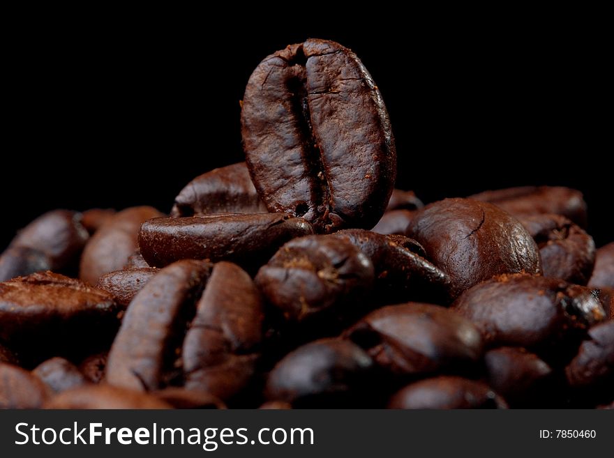 Image of aromatic roasted coffee beans