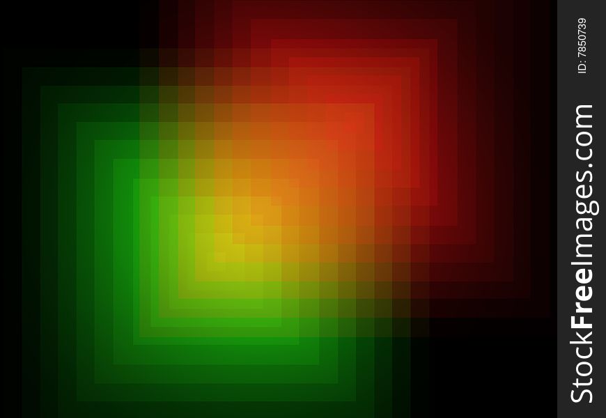 Abstract color bright effect squares. Abstract color bright effect squares