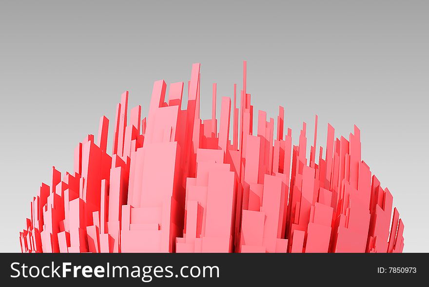 Abstract 3d City