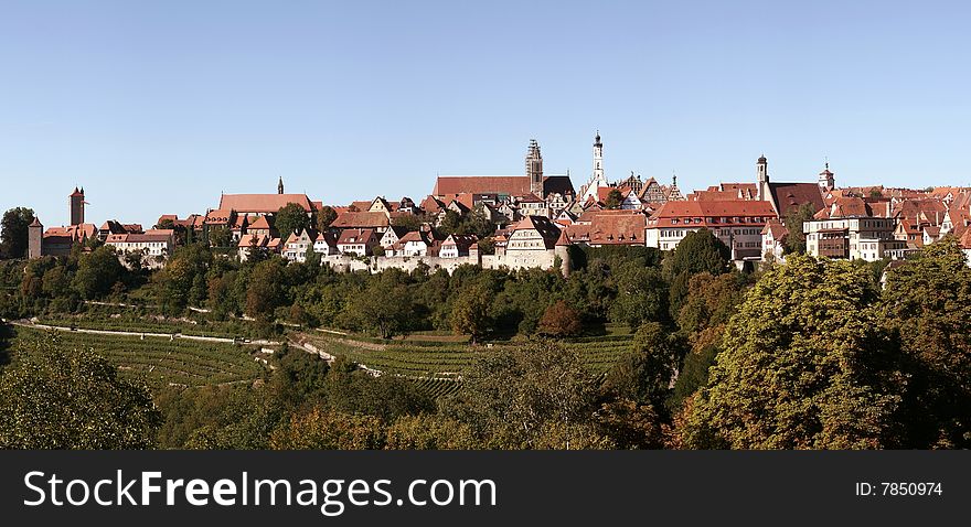 View Of Rothenburg Ob Der Tauber