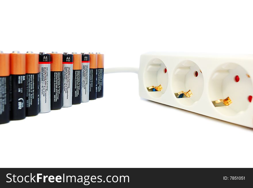 Batteries and power extension cord