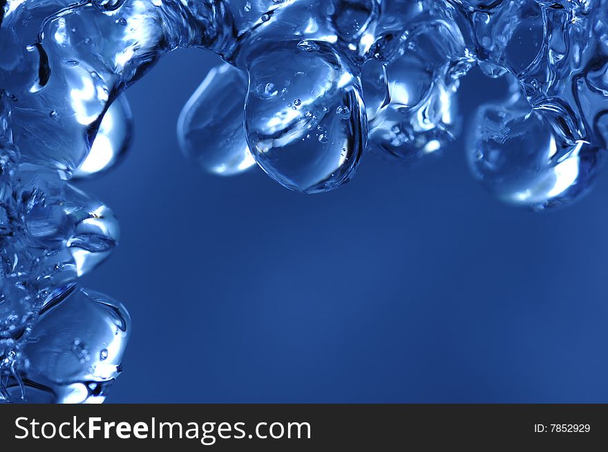 Abstract Ice formed as water droplets froze