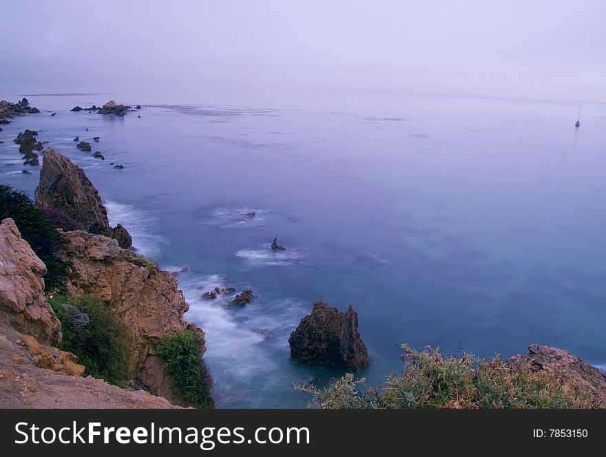 A rainy day image from Inspiration Point - Newport Beach, California. A rainy day image from Inspiration Point - Newport Beach, California.