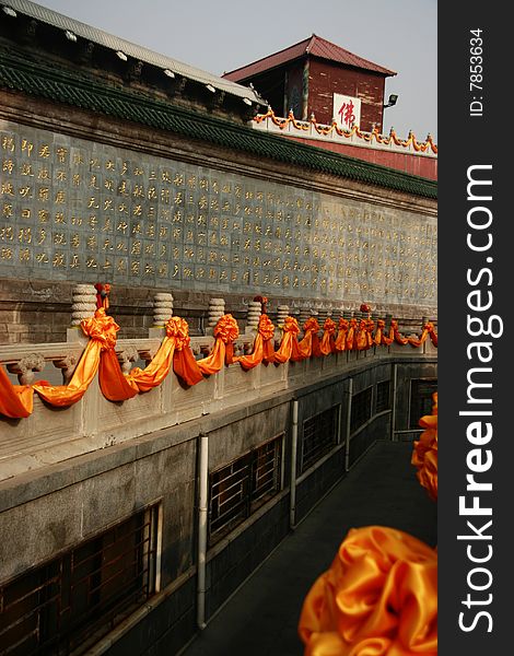 Image of a Chinese temple in the park of Badachu,Beijing,China