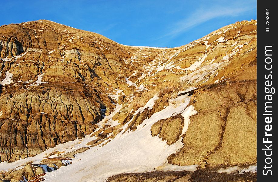 Hoodoos in snow