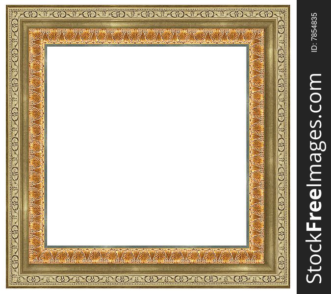 A picture frame on a white