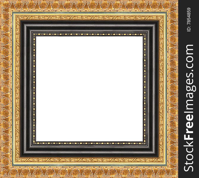 A picture frame on a white