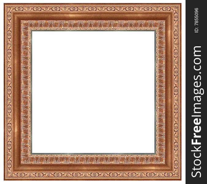 A picture frame on a white