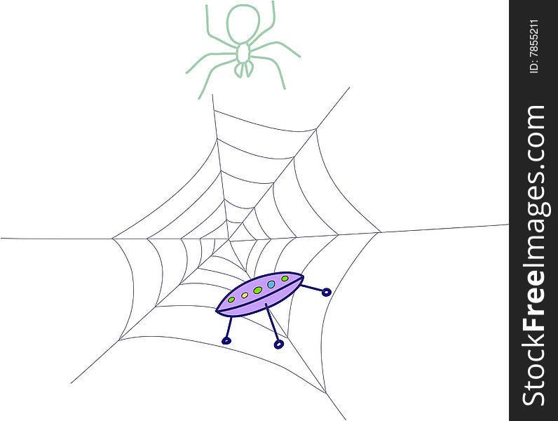 The neolearnt flying object has got to a web, the spider steals up to extraction. The neolearnt flying object has got to a web, the spider steals up to extraction