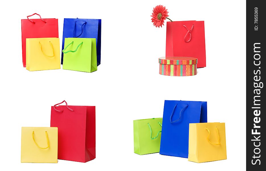 Presents or shopping bags collection