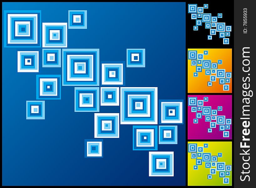 Vector illustration background depicting a colorful rectangles composition. Vector illustration background depicting a colorful rectangles composition.