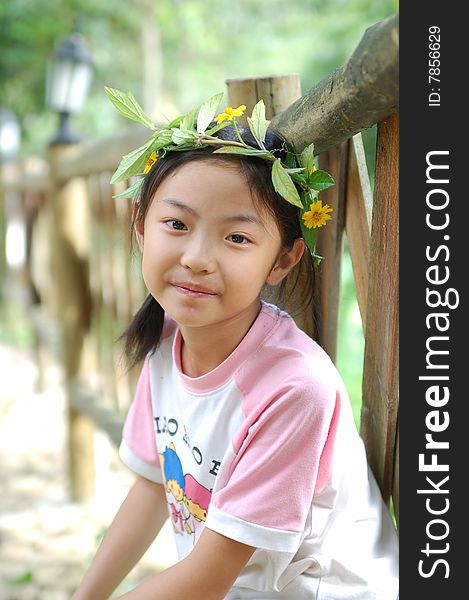 A beautiful little girl in China. A beautiful little girl in China