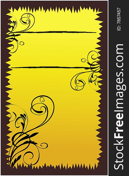 Floral banner for your text (vector)
