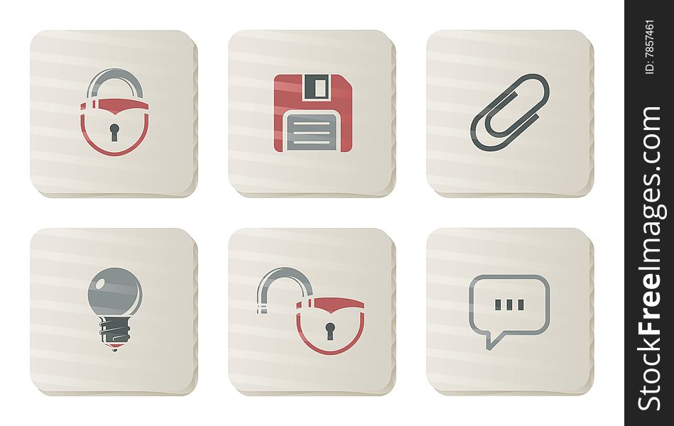 Toolbar and Interface icons | Cardboard series