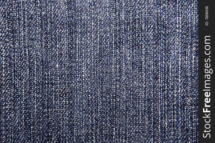 Close Up On Denim Cloth