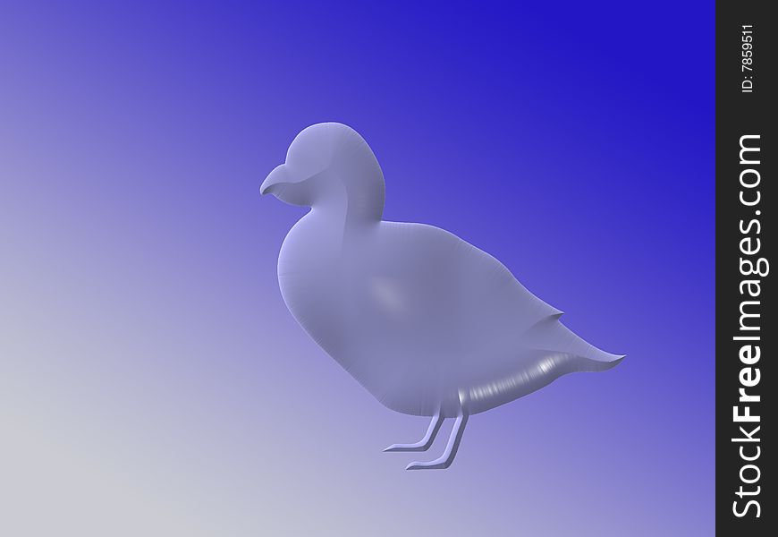 The image of a bird on a dark blue background