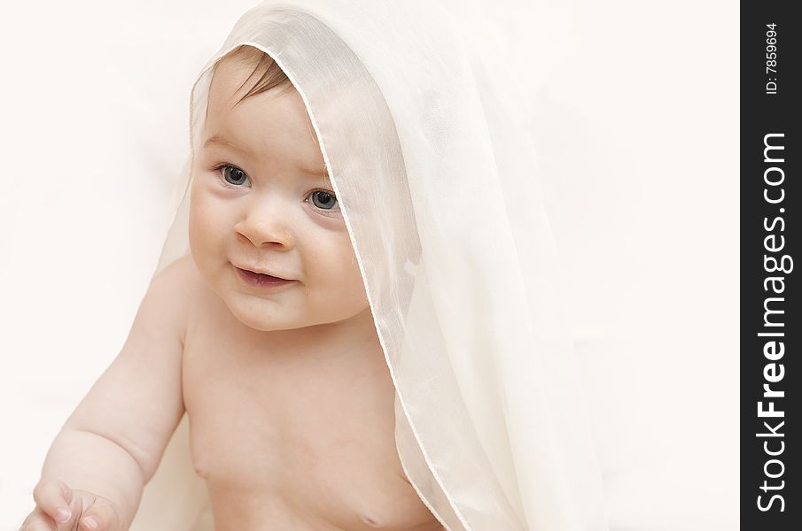 Baby Smile Wear  White Color  Scarf