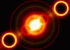 Fiery Rings And Sun Stock Photos Fiery Rings And Sun Stock Photos
