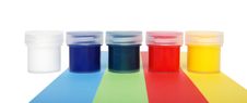Multicolored Paints Royalty Free Stock Images