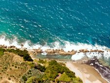 Splashing Waves, Aerial Stock Images