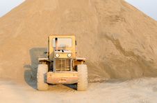 The Bulldozer In Construction Site Stock Images The Bulldozer In Construction Site Stock Images