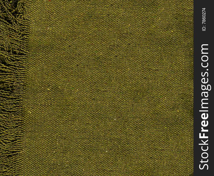 Texture of a green fabric