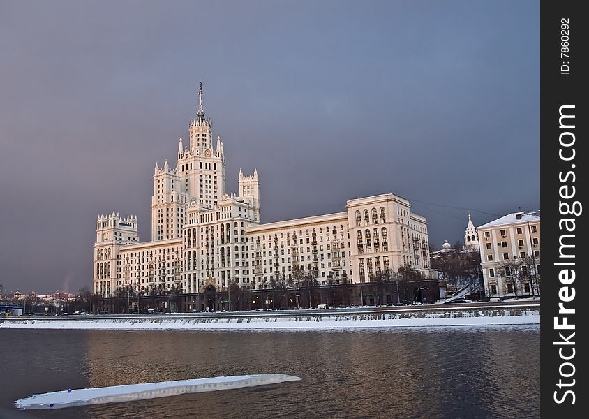 Moscow Skyscraper On The River