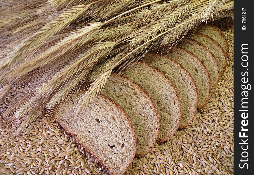 Bread nature grain ear food meal plant