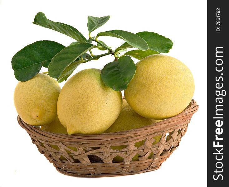 Lemons In Basket
