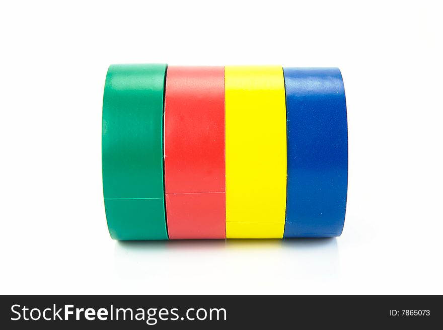 Electrical tape isolated against a white background